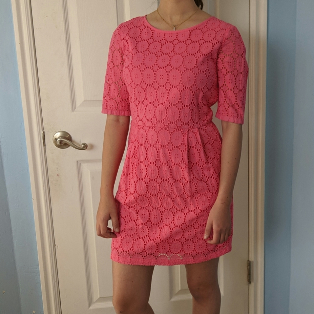 🌷Mudo collection pink eyelet dress🌷